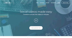 Desktop Screenshot of lumen5.com