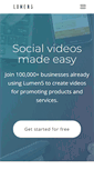 Mobile Screenshot of lumen5.com