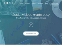 Tablet Screenshot of lumen5.com